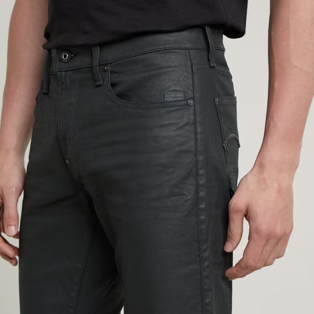G-Star RAW Men's 3D Dark Aged Revend Super Slim Coated Stretch Jeans - Size 31